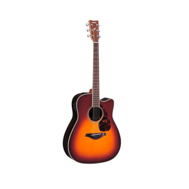 Guitarra Electroacustica Yamaha Folk Jumbo Fgx730scbs